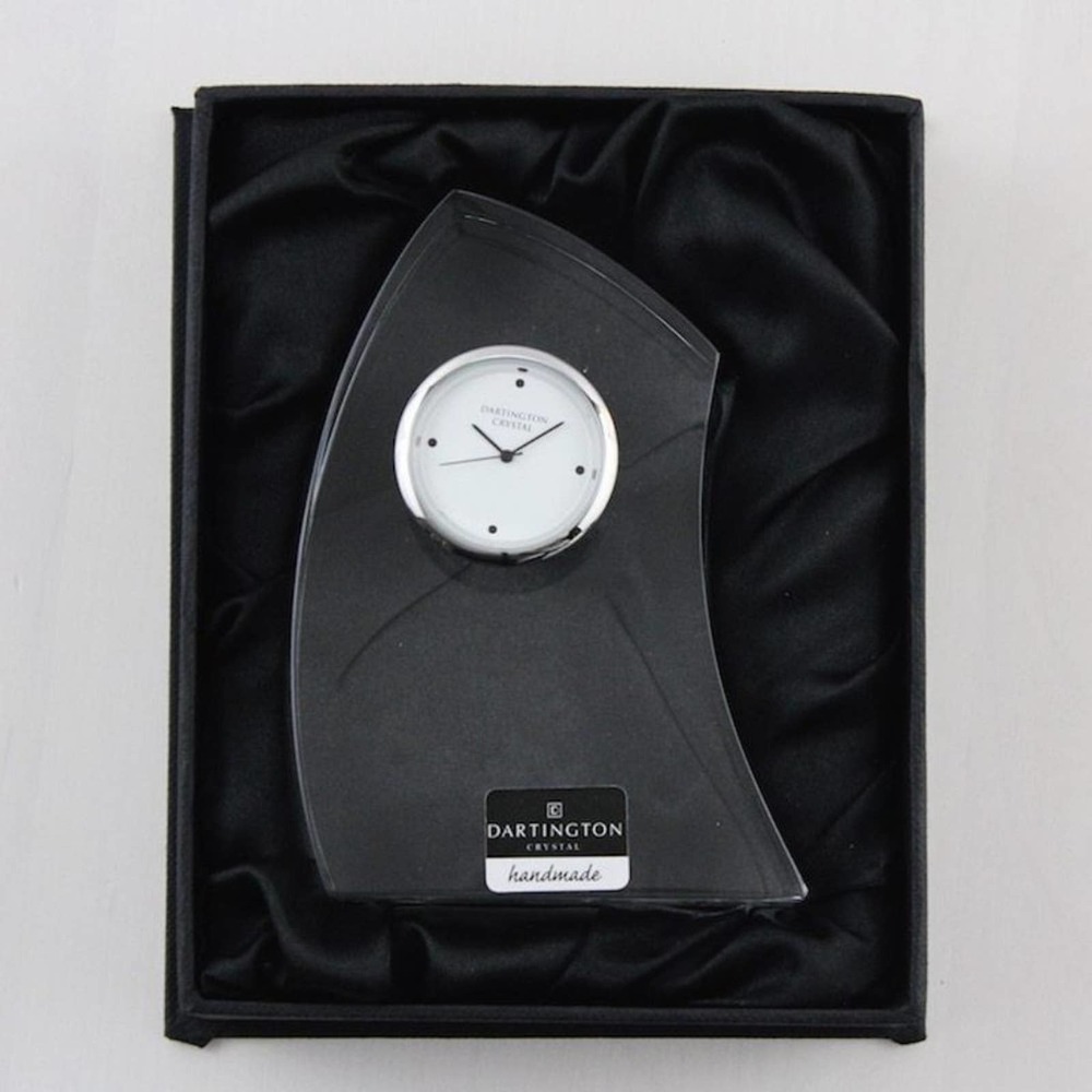Dartington Crystal Medium Crescent‎ Clock - Picture 4 of 4